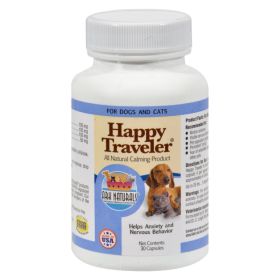 Ark Naturals Happy Traveler For Dogs And Cats - 30 Capsules