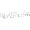 Dog Kennel Black 430.6 ft¬≤ Steel