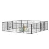 Dog Pens Outdoor 32" Height Foldable 16 Panels Heavy Duty Metal Portable Dog Playpen Indoor Anti-Rust Exercise Dog Fence with Doors for Large/Medium/S