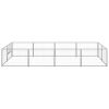 Dog Kennel Silver 86.1 ft¬≤ Steel