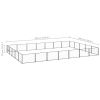 Dog Kennel Black 376.7 ft¬≤ Steel