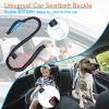 Hands Free Dog Leash with Waist Bag for Walking Small Medium Large Dogs;  Reflective Bungee Leash with Car Seatbelt Buckle and Dual Padded Handles;  A