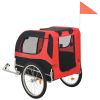 Dog Bike Trailer Red and Black