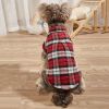 Pet Plaid Shirt For Small & Medium Dogs; Classic Dog Shirt Dog Polo T-Shirt; Pet Apparel