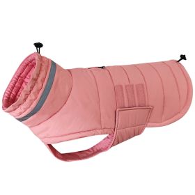 Pet Coat Dog Cold And Warm (Option: Pink-L)